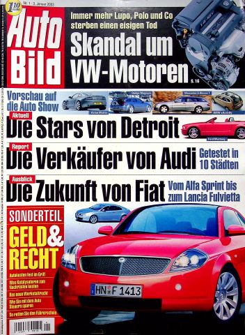 Deckblatt Auto Bild (01/2003)